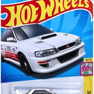 Hot Wheels 1:64 Scale 98 Subaru Impreza 22B Sti Version HW The 90S for Ages 3 and Up by Small CLAP (White)