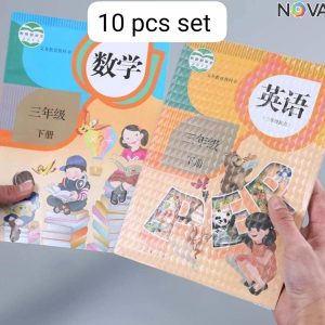 Transparent Paper Sticker Book Cover Film Clear Matte | Textbook Protective Case Cover Can Be Cut Self-Adhesive | Craft,Waterproof, School, A4 Book Cover (PEPAR COVER 10 PCS)
