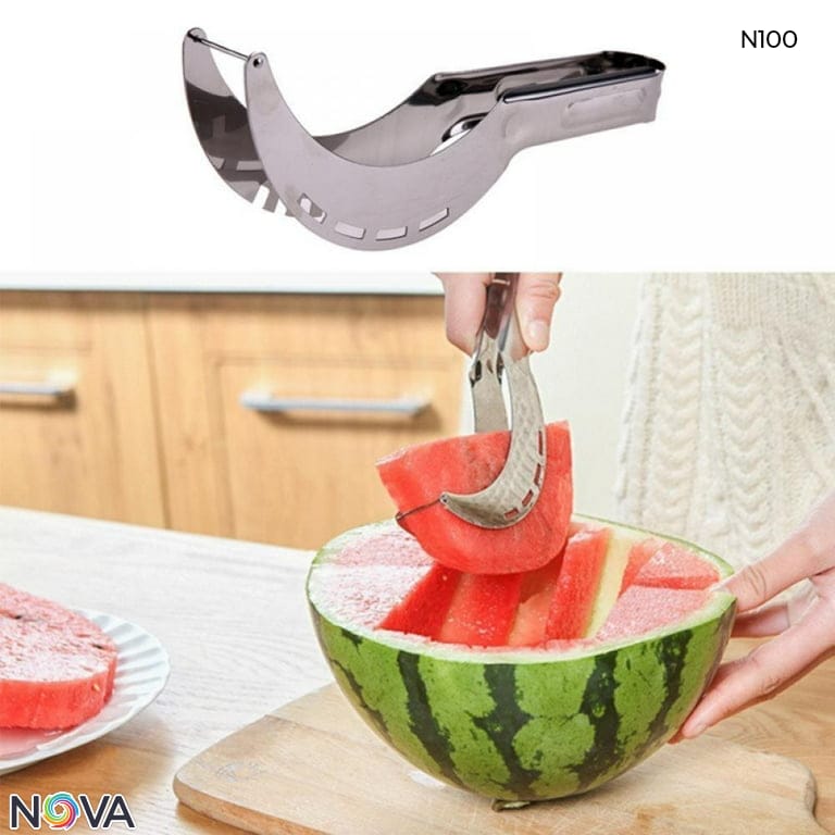 Angurello Stainless Steel Watermelon Fruit DigLarge Convenient Corer Cutter & Server Cantaloupe Pack of 1 - Image 2