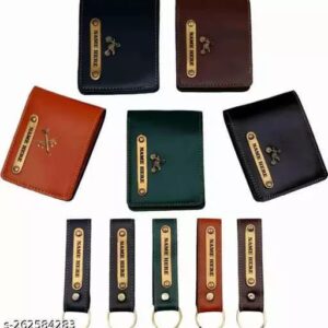 Personalised 1wallet and 1Keychain combo Set
