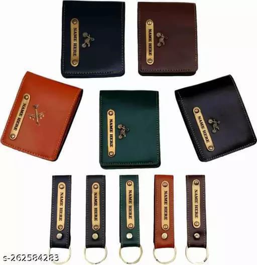 Personalised 1wallet and 1Keychain combo Set