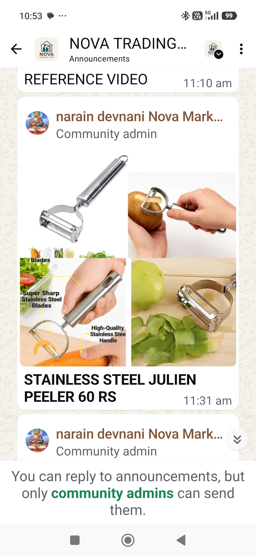 Stainless Steel 2 in 1 Julienne Vegetable - Image 2