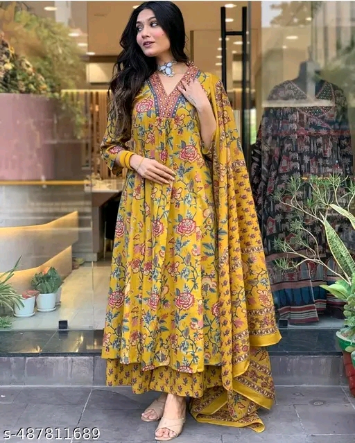 Golden Hour Vibes: Ethnic Simplicity with a Floral Twist - Image 2