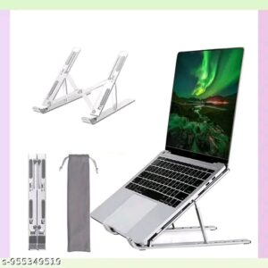 6 Angles Adjustable Aluminum Ergonomic Foldable Portable Tabletop Laptop