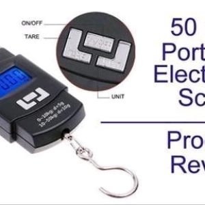 Electronic Portable Fishing Hook Type Digital LED Screen Luggage Weighing Scale, 50 kg (Pack Of 1)