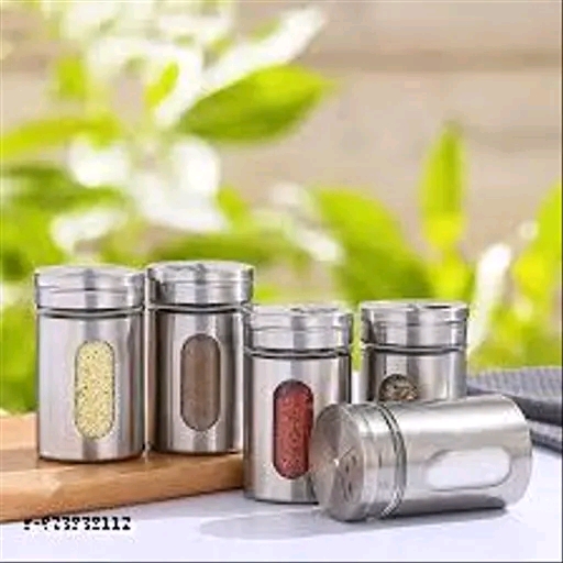 100ml the bast Stainless Steel Salt & Pepper Shaker with Glass Window - Image 5