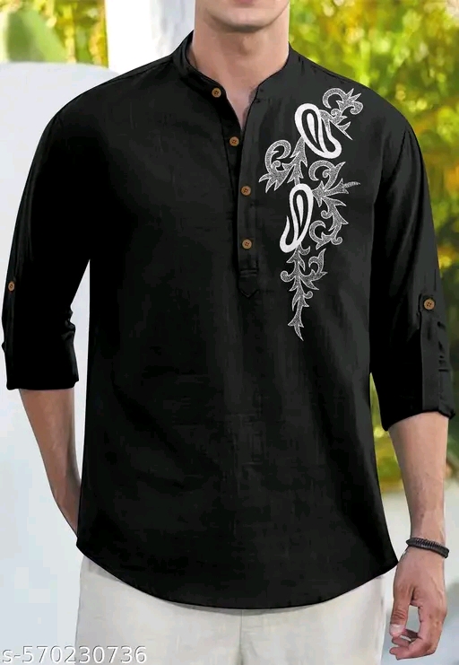 kurta printed kurtas men combo kurta mens short kurta casual shirt straigth 100% cotton multiple colour kurta shirt kurta for men shirt kurta - Image 4