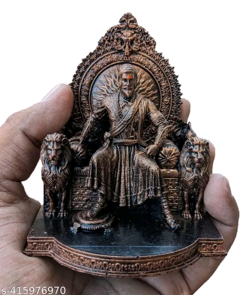 Chatrapati Shivaji Maharaj 4 inch Sinhasan - Image 3