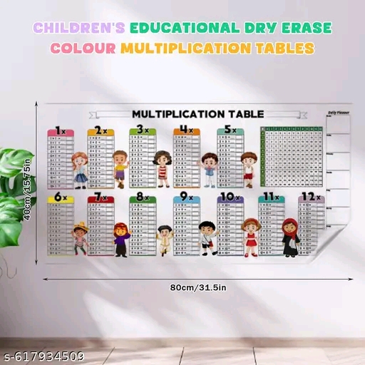 DRY ERASE MULTIPLICATION WALL STICKER - Image 4