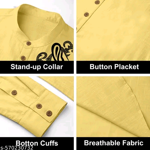 kurta printed kurtas men combo kurta mens short kurta casual shirt straigth 100% cotton multiple colour kurta shirt kurta for men shirt kurta - Image 9