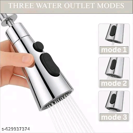 Kitchen Faucet Extender, Chrome Plated, 3-Mode Spray Head, Flexible Extension - Image 3