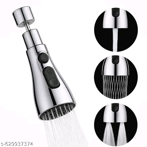 Kitchen Faucet Extender, Chrome Plated, 3-Mode Spray Head, Flexible Extension - Image 2