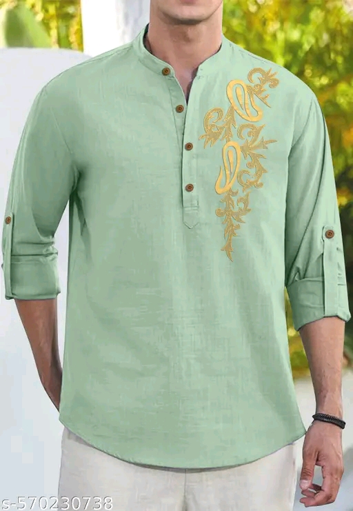 kurta printed kurtas men combo kurta mens short kurta casual shirt straigth 100% cotton multiple colour kurta shirt kurta for men shirt kurta - Image 6