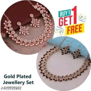 Jewellery Exclusive Traditional Combo Of 2 Necklace Set For Wedding And Party Where new uniqk Jewellery set Offer (Buy 1 Get 1 Free).
