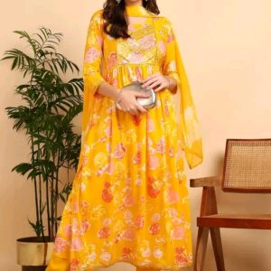 aadhya trending naira set with duppatta for girls and women 