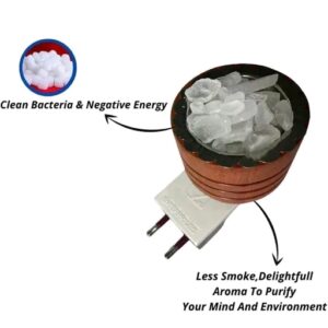 Wooden Incense Kapoor Dani Oil Diffuser Burner Electrical Kapuram Machine