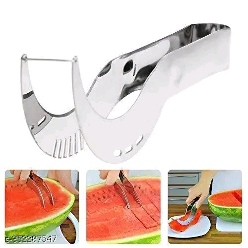 Angurello Stainless Steel Watermelon Fruit DigLarge Convenient Corer Cutter & Server Cantaloupe Pack of 1