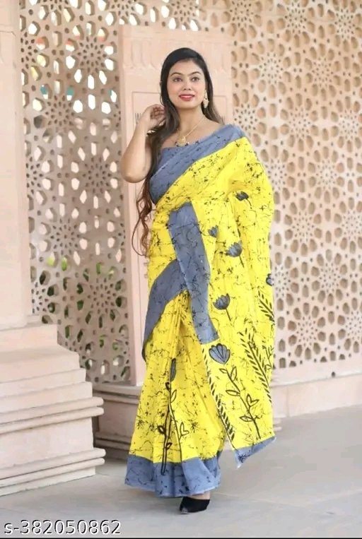 Jaipuri Cotton mulmul,silk ,georgette saree - Image 2