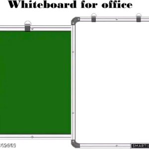 Smartix Regular Melamine Prima Non-Magnetic (Pack of 1) 2×1.5 Feet Chalkboard (60 cm x 45 cm) Whiteboards (White, Green)