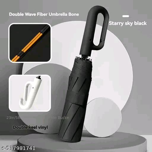 UV Umbrella with Novelty Carabiner Handle - Image 3