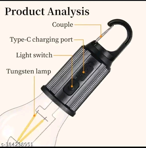 Rechargeable Camping Hanging Bulb Multipurpose Portable Utility Bulb - Image 4