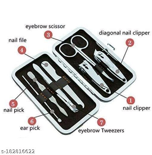 one Manicure and Pedicure Kit with nail cutter nail filer Plucker Nail Pick Scissor Nail tools - Image 4