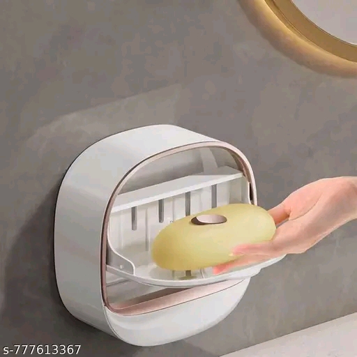 Wall Mounted Drain Soap Holder with Cover – Bathroom Soap Case - Image 3
