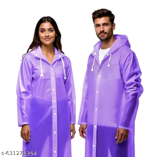 Rain Shield Unisex Waterproof Raincoat with Storage Pouch (Random clr-1) - Image 2