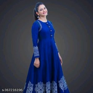 PRV ROYAL BLUE RAKUL PRINTED ANARKALI KURTI