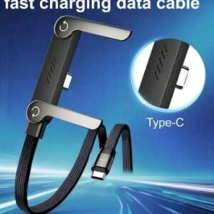 2 in 1 invisible holder charger cable type c – type c 240 w fast charging cord