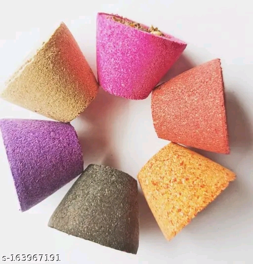 ( 48 pcs ) colour natural pure looban cup sambrani with burner plates - Image 4