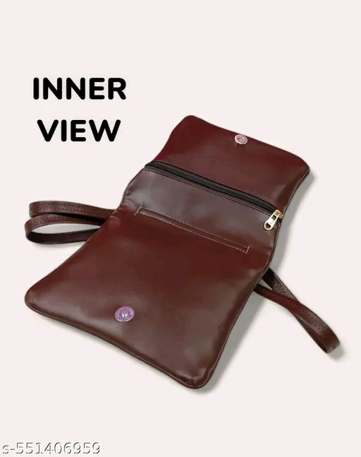Elegant stylish Black women PU sling bags - Image 3