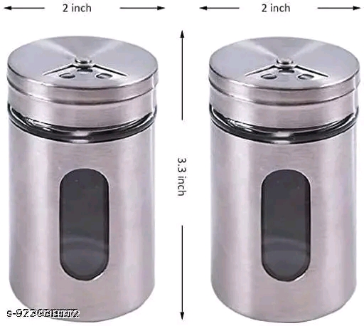 100ml the bast Stainless Steel Salt & Pepper Shaker with Glass Window