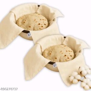 2 Piece Cotton Double Layer Roti Wrap with Flaps