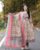 Premium Printed Designer Anarkali Women Rayon Kurta With Pant And Cotton Dupatta
