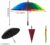 16 panel large bright multi colorfull rainbow golf umbrella b