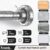 Stainless Steel (90 Cm To 160 Cm) Extendable Shower Curtain Tension Rod Non-Drilling Anti-Skid Spring Pull Rod, Silver