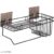 Midland Bathroom Storage Rack I Bottle Holder I Towel Holder I Kitchen Wall Storage Rack 1Pc Black