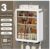 Luxury Plastic Wall-Mounted Storage Cabinet with Transparent Fluted Doors