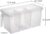 5 Litre Large Plastic Fridge Square Handle Food Storage Organizer Boxes