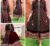 Shama Fashion Women Maroon Gold Printed Front Slit Anarkali Dress