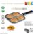 TER Non Stick Grill Pan Mini Pan Uttapam Tawa Aluminum Multi Snack Maker 4 Cavity