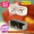 2 pcs Self Adhesive Glasses Holder Wall Mount Fashion Sunglasses Show Rack For Bedroom Study Cloakroom Wardrobe Glasses Organizer Box (WHITE/GREY)