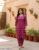 Pink Printed Cotton Straight Kurta Set for Women with Comfortable Matching Pants, Daily Wear Ethnic Suit for Office
