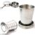 vishal smart mall Portable Folding Stainless Steel Travel Camping Water Mug Cup Glass